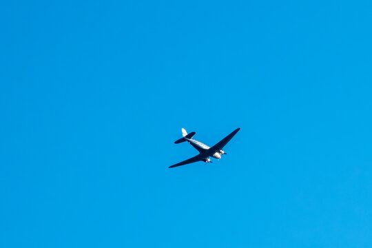 Stockholm, Sweden A fly-by by Daisy a  DC-3 vintage airplane.