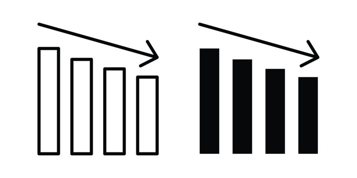 Reduction chart icon