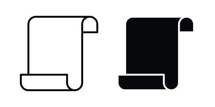 Scroll paper icon