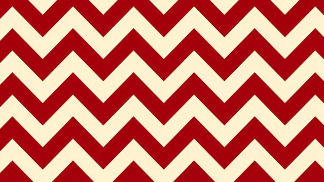 Classic Red White Chevron Zigzag Seamless Pattern Background
