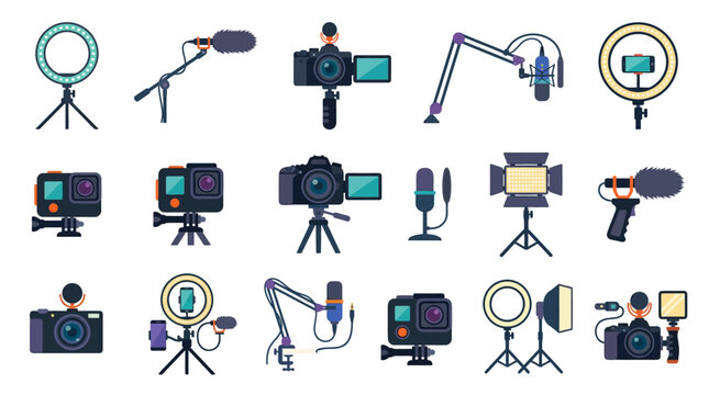 Camera and Microphone Equipment Setup.
