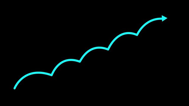 Fast rewind icon or symbol bule multiple left pointing chevrons or arrows on a black background