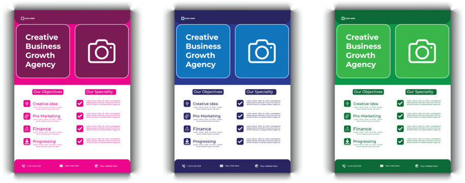 Creative and Corporate flayer design template
