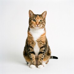 Fototapeta premium cat on white background