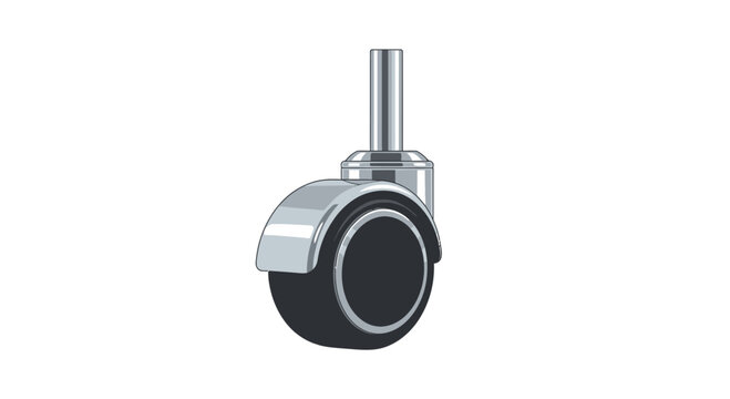 Furniture Caster Wheel, Silver Finish, Industrial Mobility Solution