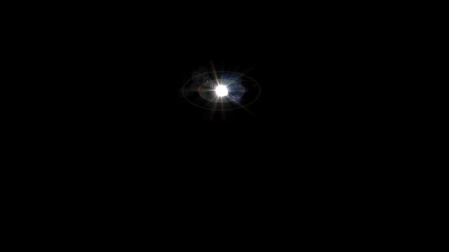 Bright camera flash lights blinking rapidly with lens flare overlay on black background. Paparazzi flashing strobe light transition effects loop for video editing, celebrity media press conference