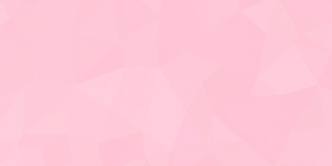 Obraz premium A soft pink abstract background with polygonal geometric shapes creates a gentle, ethereal ambiance, perfect for design.