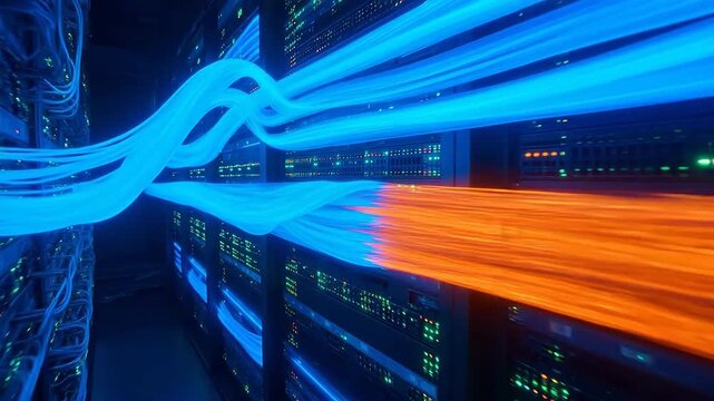 Data Center Mesh: Elephant Flows and Mouse Bursts in Spine-Leaf Switching