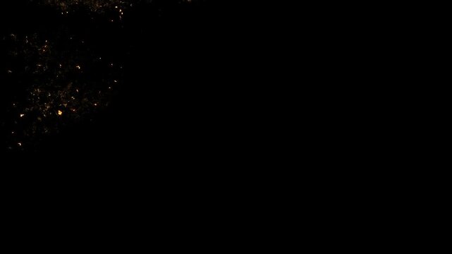 Rapid Golden Particles Transition Alpha Channel Background