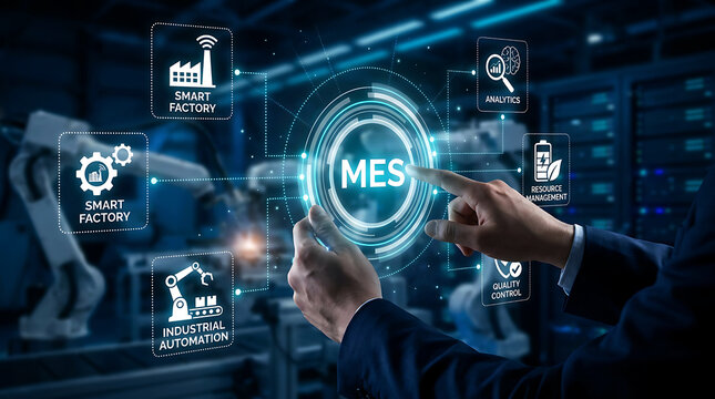 Manufacturing Execution System MES Interface for Smart Factory Automation
