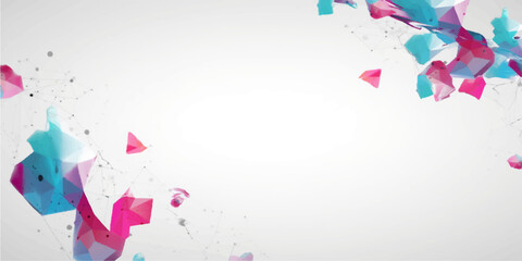 Colorful abstract watercolor splash background with confetti, stars and hearts, festive celebration design for party, holiday, birthday, music and greeting card concept © Aiman