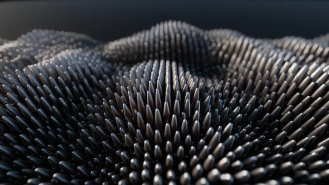 close-up time-lapse of cactus skin texture in motion