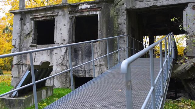 Two sisters walk in Westerplatte, Gdansk