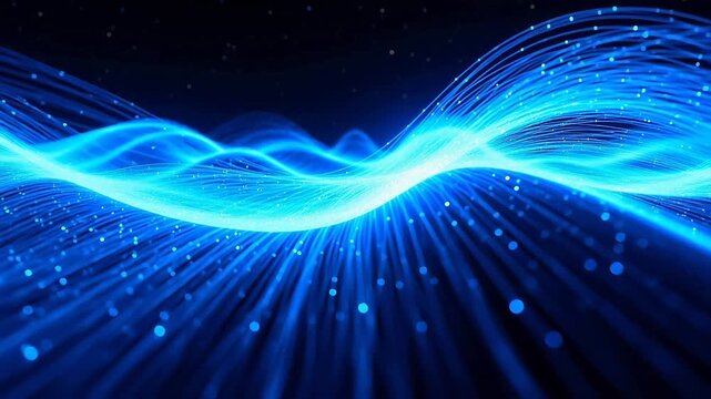 Vibrant Mel Spectrum Animation in Abstract Data Space
