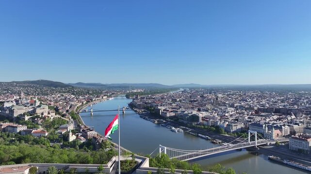 View of the Danube River in Budapest, Hungary