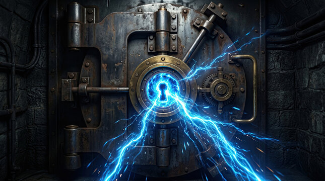 Secure Bank Vault Under Cyber Attack and Digital Security Threat