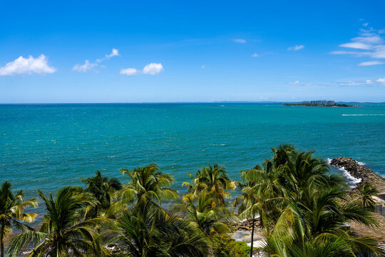 Atlantic ocean in Las Croabas Puerto Rico 