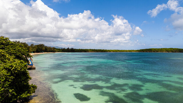 Ariel images of Seven Seas Beach in Las Croabas Puerto Rico 