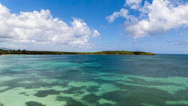 Ariel images of Seven Seas Beach in Las Croabas Puerto Rico 