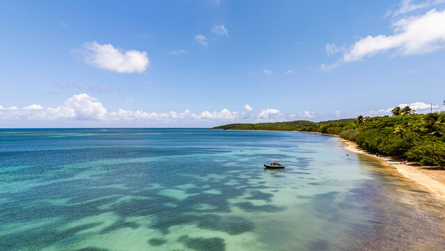 Ariel images of Seven Seas Beach in Las Croabas Puerto Rico 