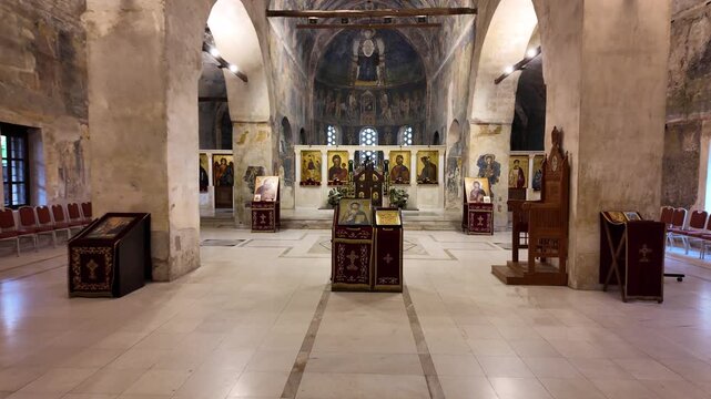 A view of the Church of Saint Sophia in Ohrid, Macedonia