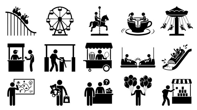 Amusement park rides and carnival activities