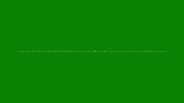 4K stock video footage. Minimalist wave form Audio Isolated on transparent background.sound Wave Animated In Green Background. Sound graphic equalizer animation.