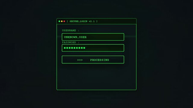 Retro Computer Login Screen Showing Access Granted to Secure System Interface