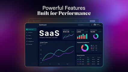 Animated SaaS Website Presentation Template