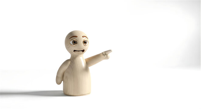 Blame and corporate finger pointing concept illustration with negative space for business blog banner