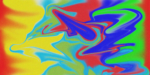 Fototapeta premium Vibrant abstract swirling colors with a grainy texture, dynamic and energetic