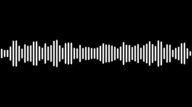 sound wave audio spectrum, and music equalizer on black background. Waves of abstract music oscillate. Visualization of sound waves in the future.