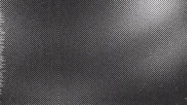 Abstract Monochrome Halftone Pattern Texture Background Animation.