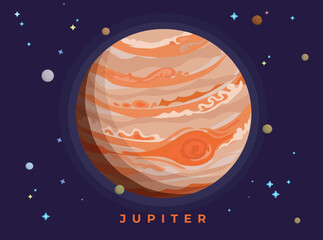Jupiter, vector illustration © Ruby Rays