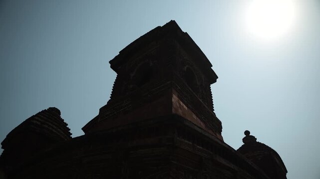 This Pancharatna temple, rich in terracotta work, is named the Shyamray or Pachmura Temple. This temple is richly endowed with terracotta ornamentation.