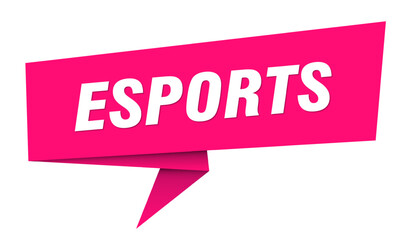 esports banner. esports speech bubble, label, sticker, sign template © BHM