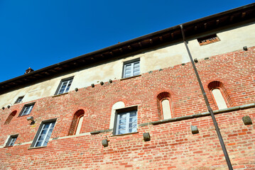 Fototapeta premium The historic Abbey of Holy Mary of the Cross of Tiglieto, founded in 1120, is located with in the Beigua Regional Natural Park, an area recognised as a Unesco World Heritage Site