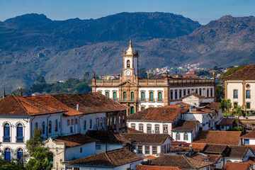 Obraz premium Historic center of the city of Ouro Preto in Minas Gerais