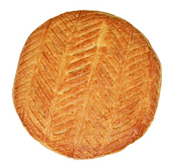 Fototapeta premium Galette frangipane des rois pour la fête de l'Hépiphanie 