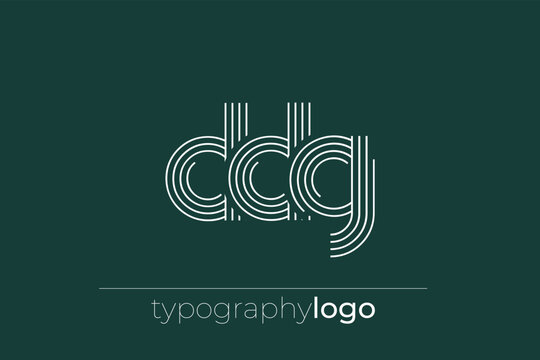 DDG modern geometric typography logo