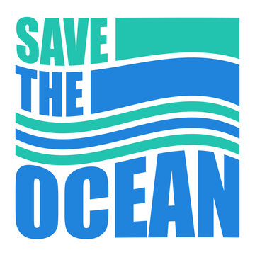 Save The Ocean &ndash; a powerful call to action for ocean lovers, environmentalists and anyone who believes our seas deserve protection. Bold, meaningful and perfect for conscious ocean advocates.