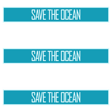 Save The Ocean &ndash; a powerful call to action for ocean lovers, environmentalists and anyone who believes our seas deserve protection. Bold, meaningful and perfect for conscious ocean advocates.