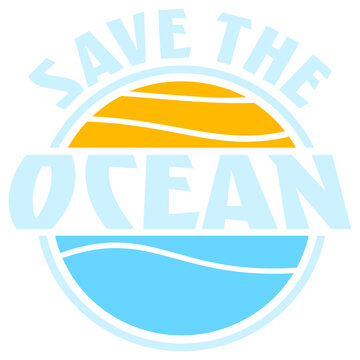 Save The Ocean &ndash; a powerful call to action for ocean lovers, environmentalists and anyone who believes our seas deserve protection. Bold, meaningful and perfect for conscious ocean advocates.