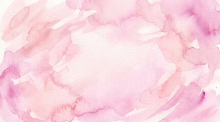 Fototapeta premium Soft pink and purple watercolor abstract background with brush strokes and washes