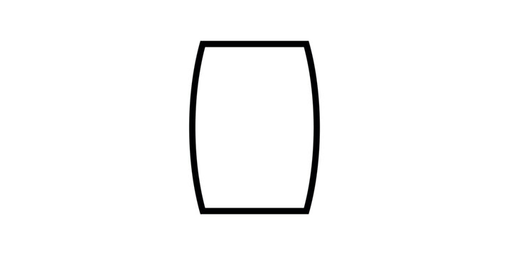 Barrel Shape Icon Vector Illustration.