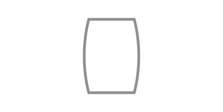 Barrel Shape Icon Vector Illustration.