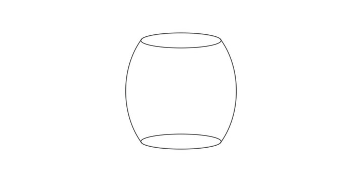 Barrel Shape Icon Vector Illustration.