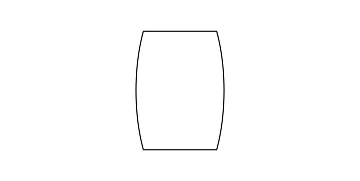 Barrel Shape Icon Vector Illustration.