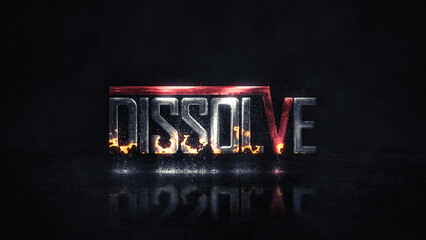 Dissolving Metal Logo
