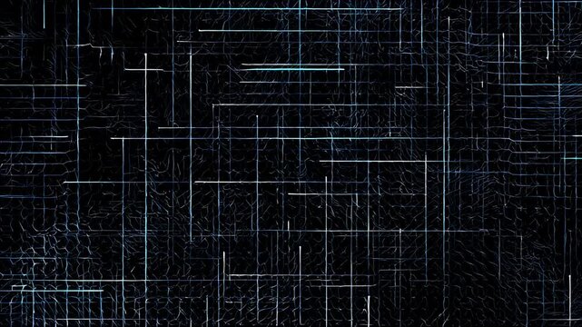 Futuristic digital grid pulsing with dynamic energy lines